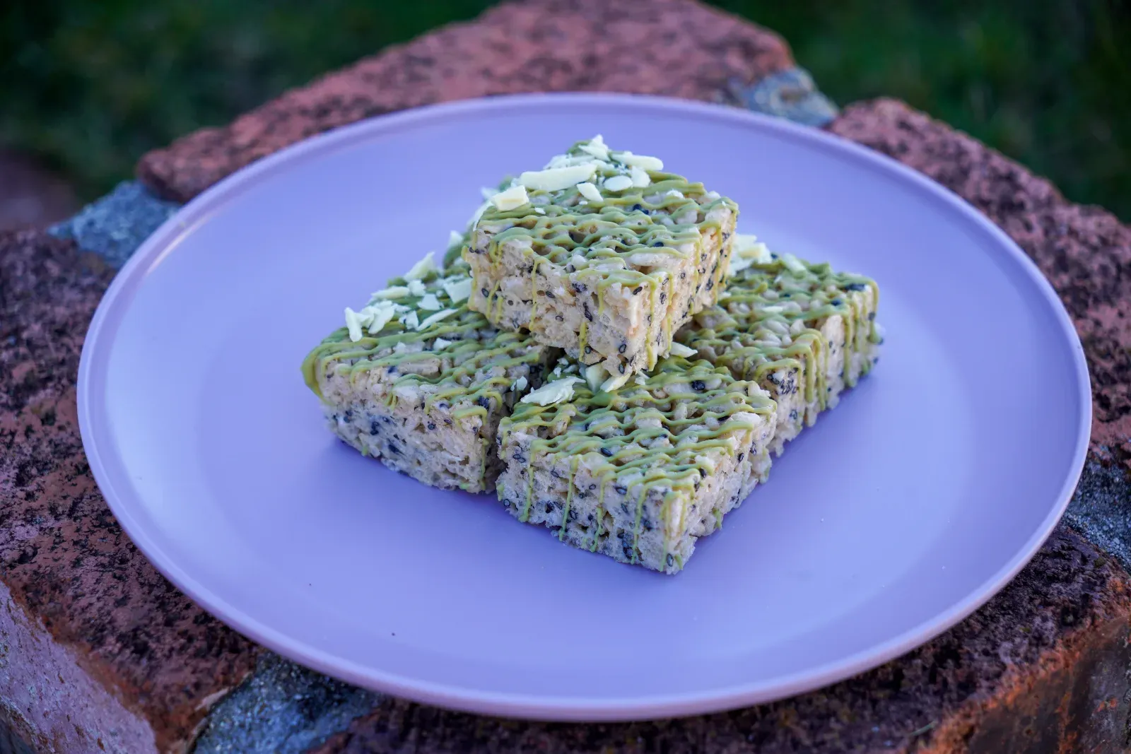 Black Sesame Matcha Rice Krispies
